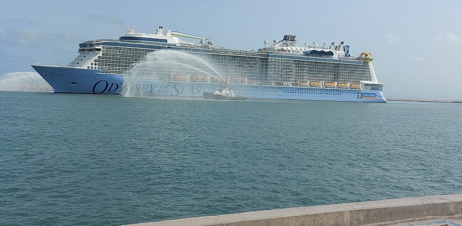 Odyssey of the Seas enters Haifa Photo: Haifa Port