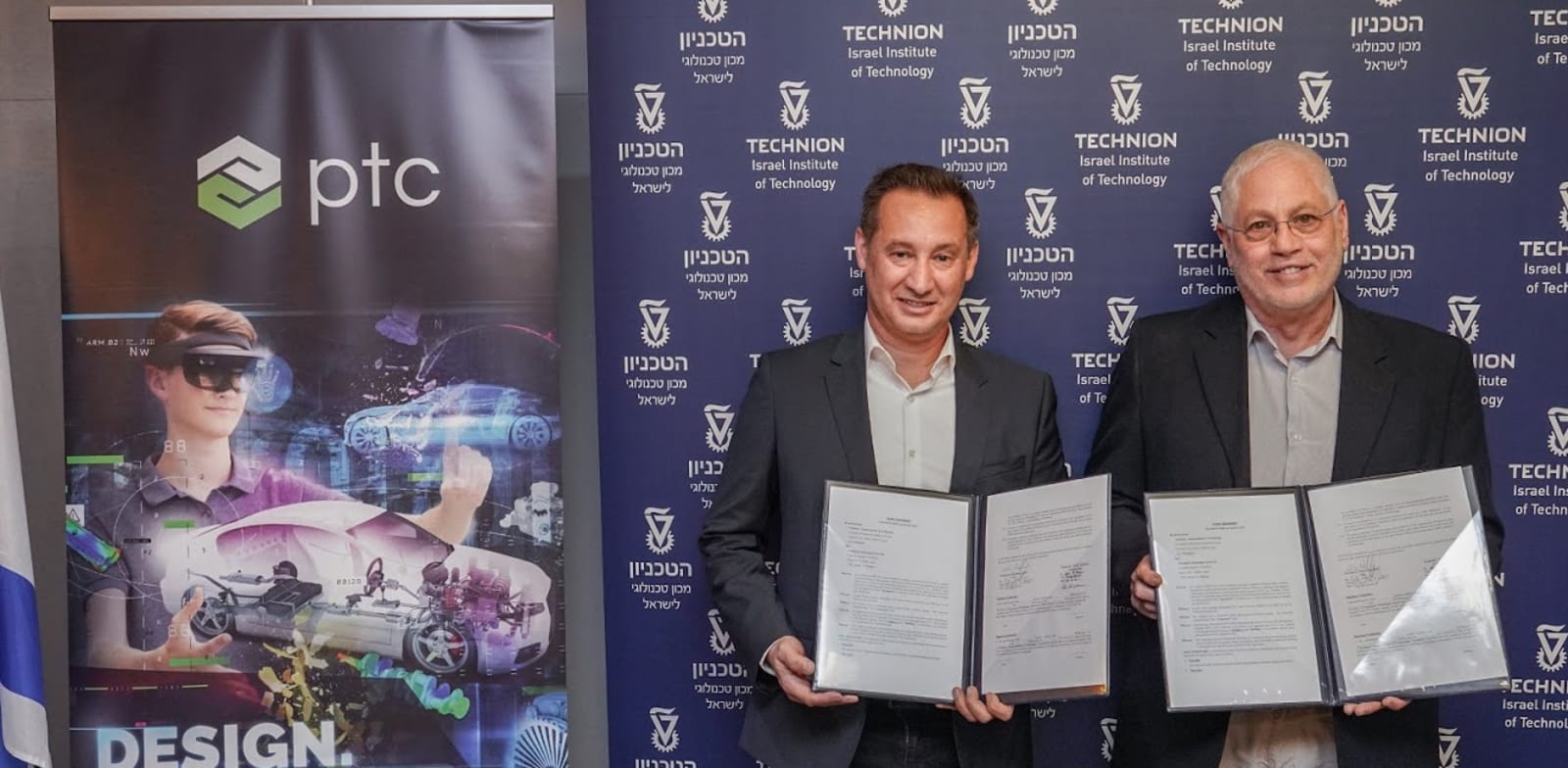 Ziv Belfer, Prof. Uri Sivan credit: Nitzan Zohar for the Technion