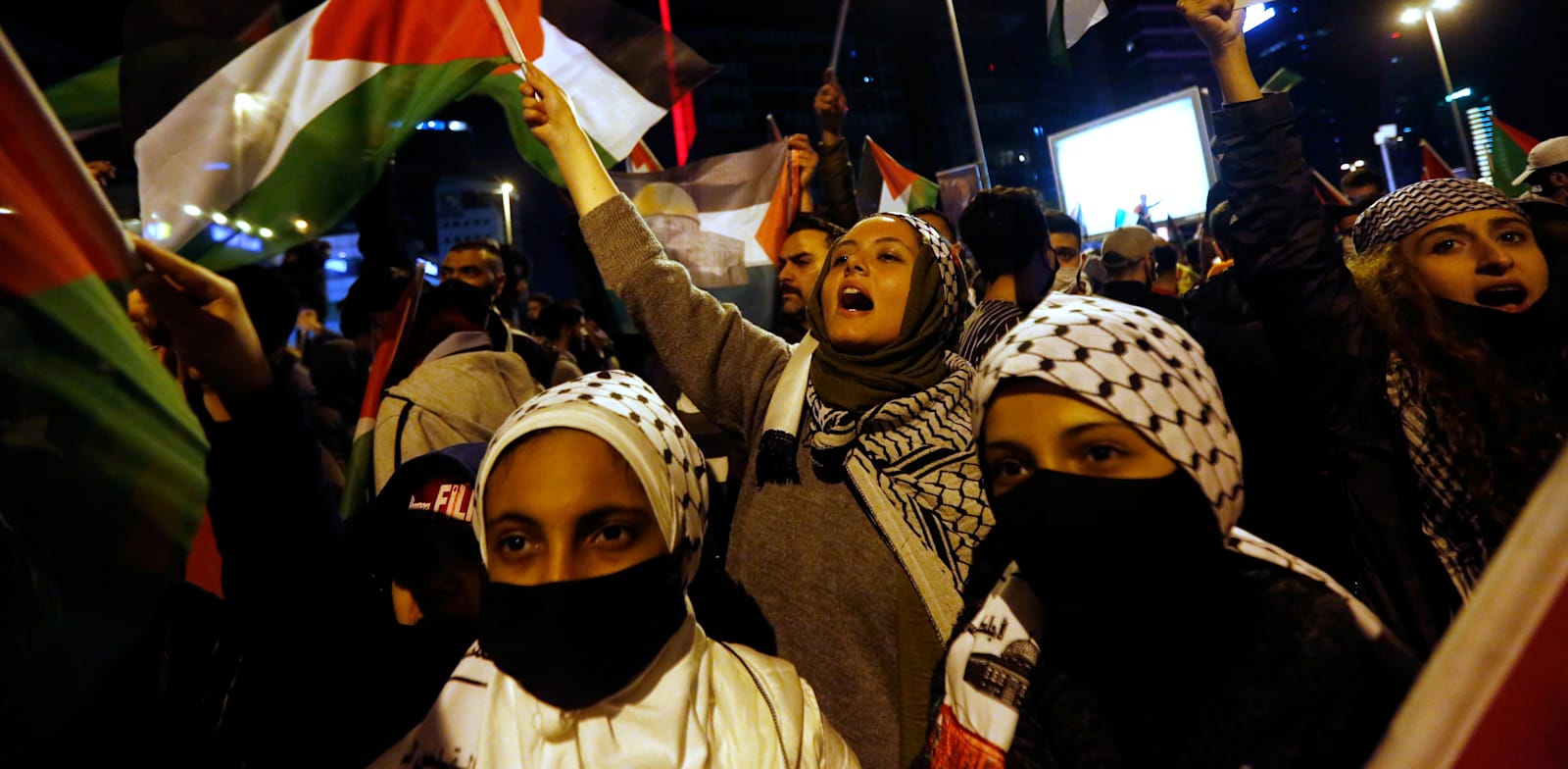 הפגנה פרו-פלסטינית בטורקיה / צילום: Reuters, דילרה סנקאיה