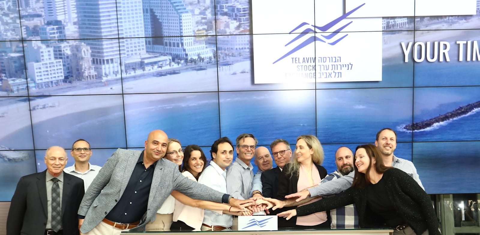 Nayax executives open trading on Tel Aviv Stock Exchange  credit: Sivan Farag