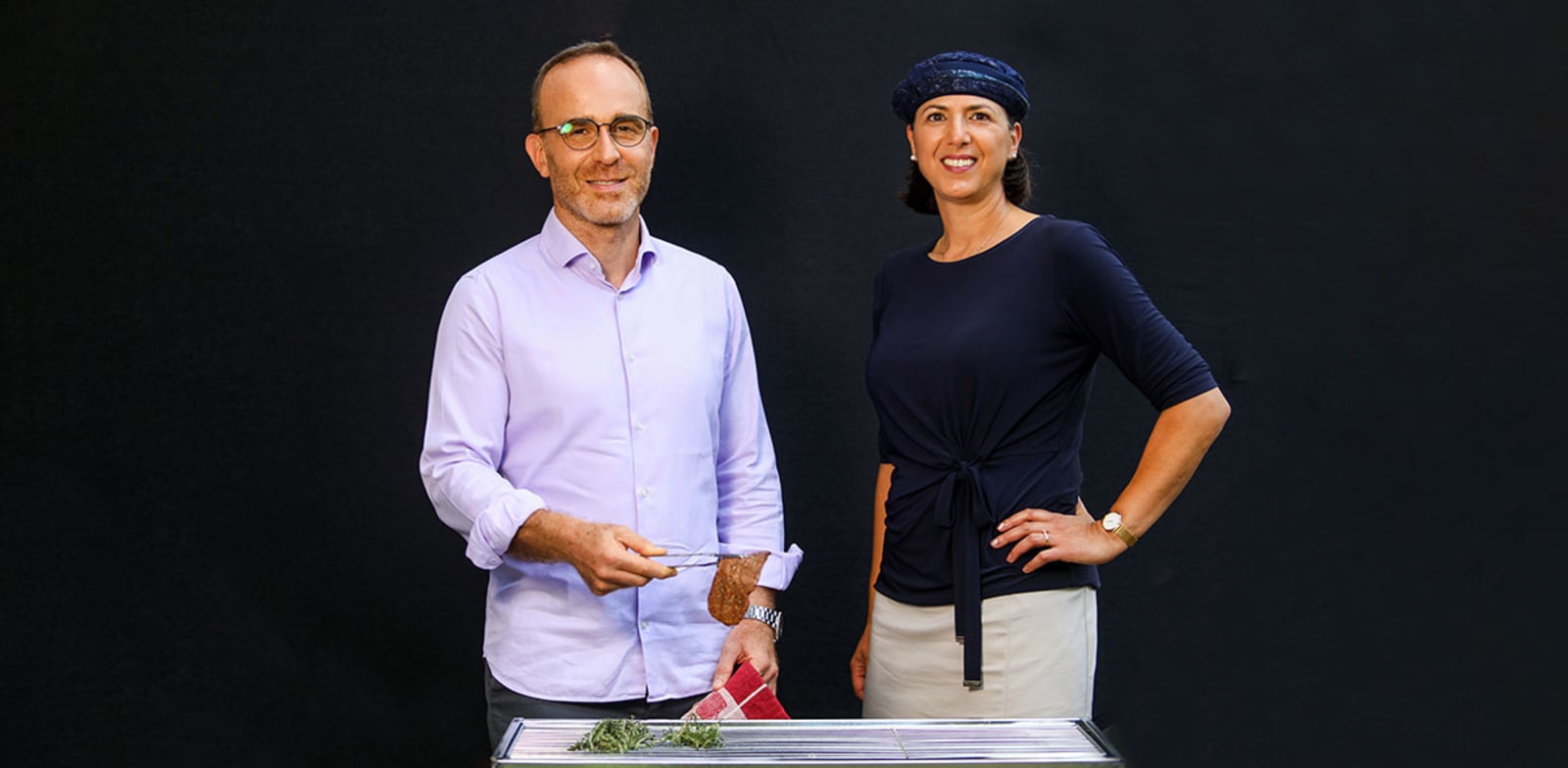 פרופ' שולמית לבנברג ודידיה טוביה / צילום: שלומי יוסף