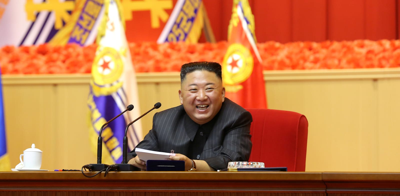 מנהיג צפון קוריאה קים ג'ונג און / צילום: Reuters, KCNA