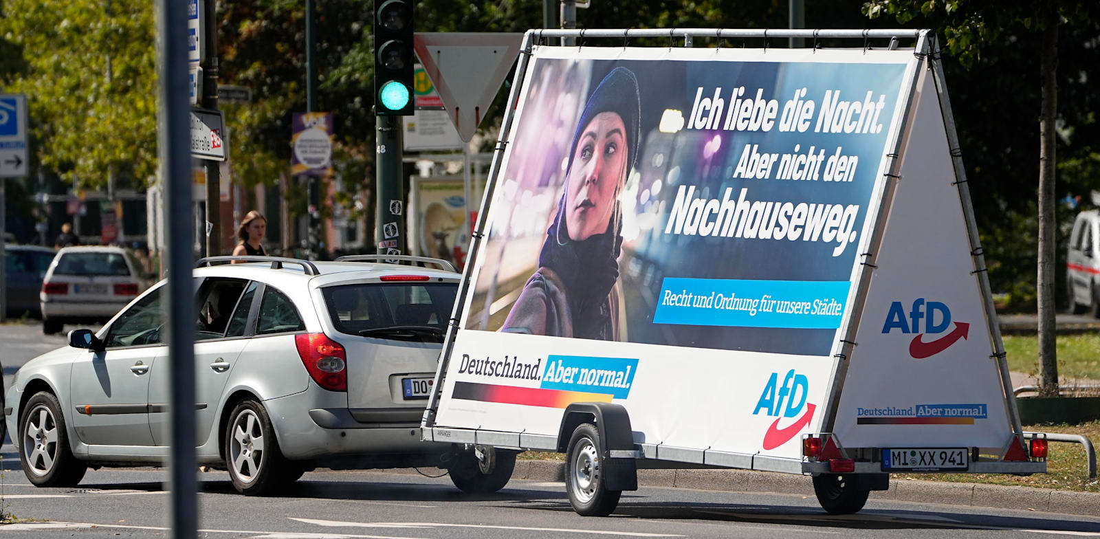 שלט בחירות של מפלגת AfD / צילום: Associated Press, Martin Meissner