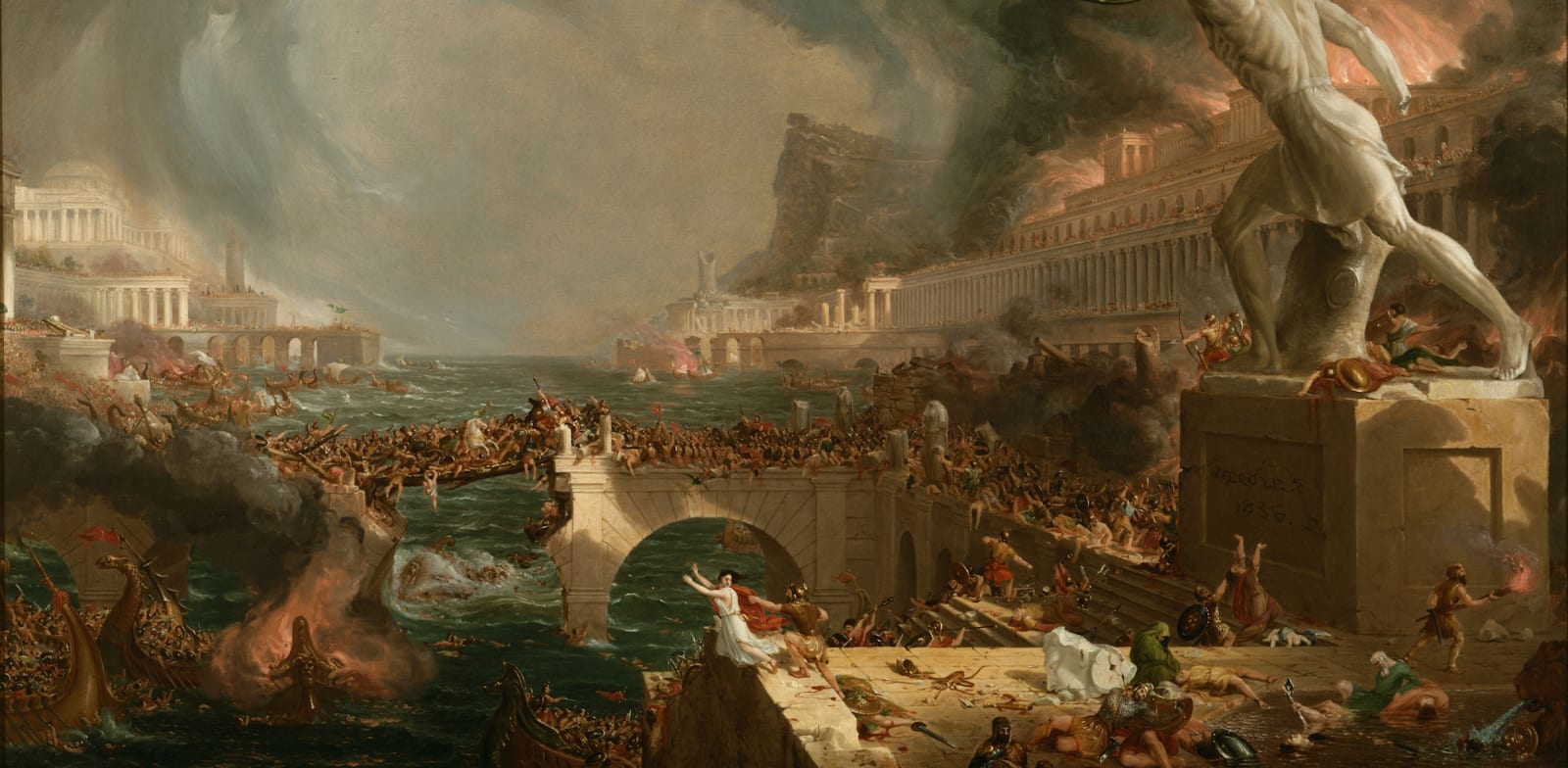 ''מסלולה של אימפריה: הרס'', תומאס קול, 1836