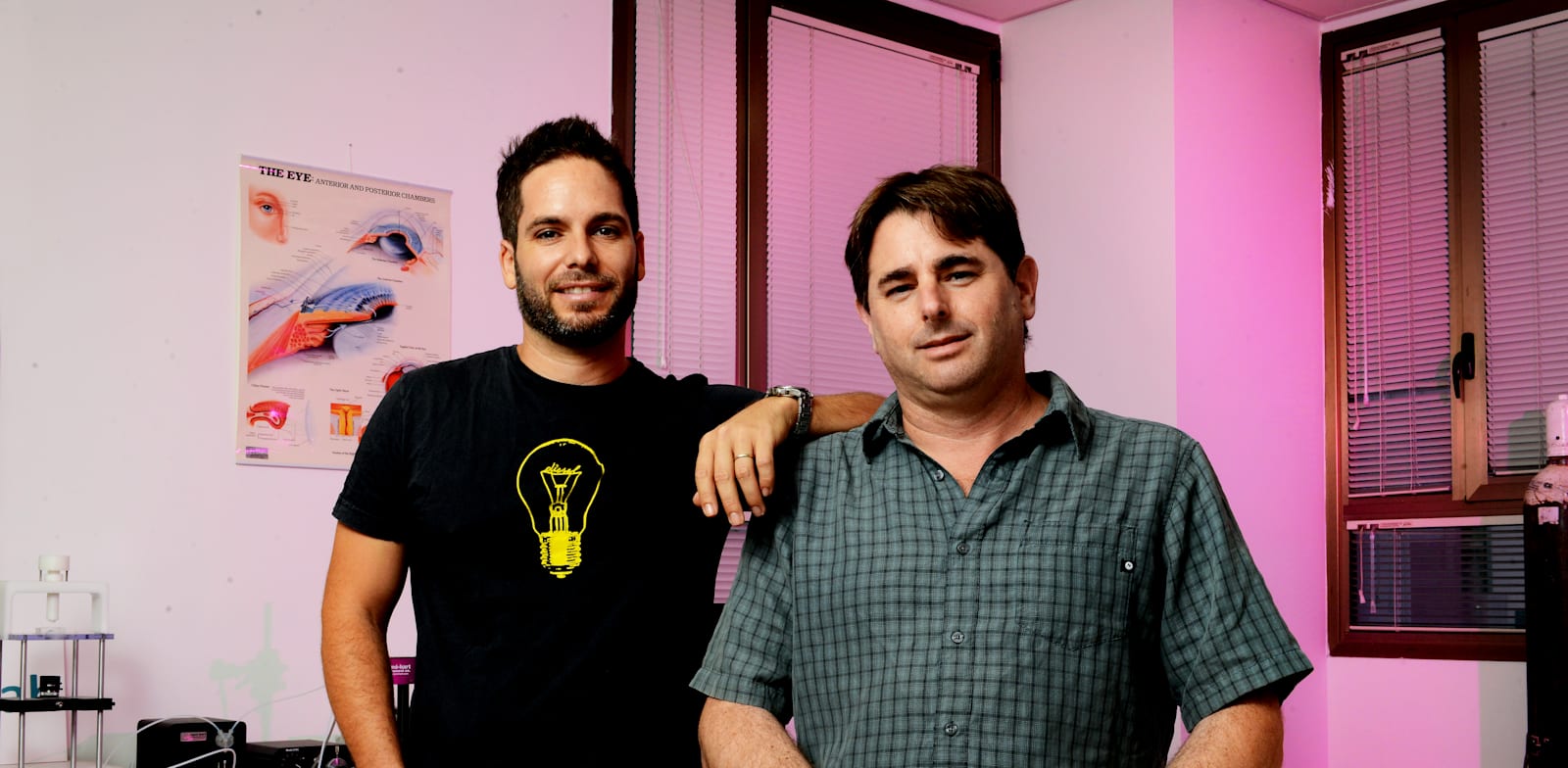נחום פררה, מנכ''ל Eyeyon וד''ר עופר דפנה, מייסד שותף / צילום: איל יצהר