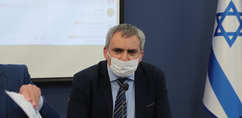 שר הבינוי והשיכון זאב אלקין בהצגת תוכנית הדיור הממשלתית / צילום: יוסי זמיר