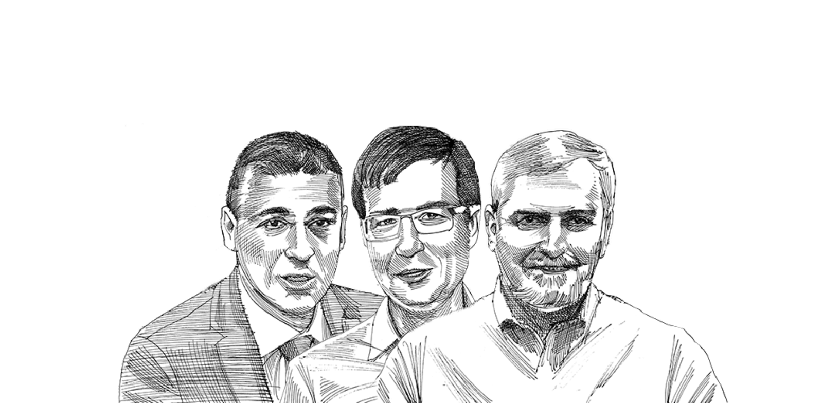 דב קוטלר, חנן פרידמן ומשה לארי / איור: גיל ג'יבלי