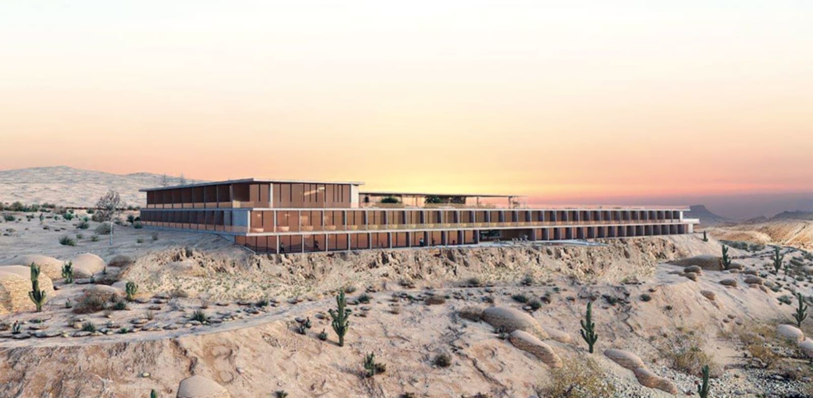 Planned new hotel near Arad Photo: Bar Orion Architects