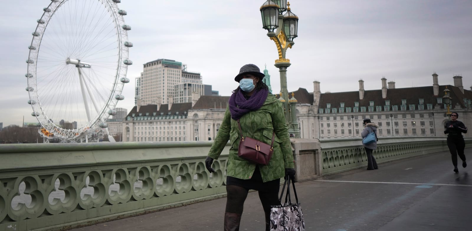 לונדון, השבוע. הממשלה הבריטית תפרסם תוכנית ל''חיים לצד הקורונה'' / צילום: Associated Press, Kirsty Wigglesworth