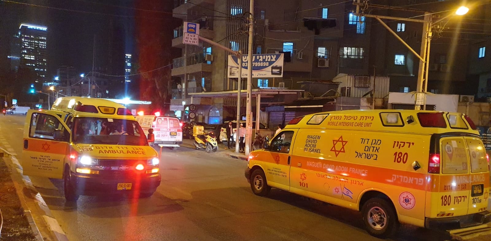 Bnei Brak terror attack Photo: MDA spokesperson