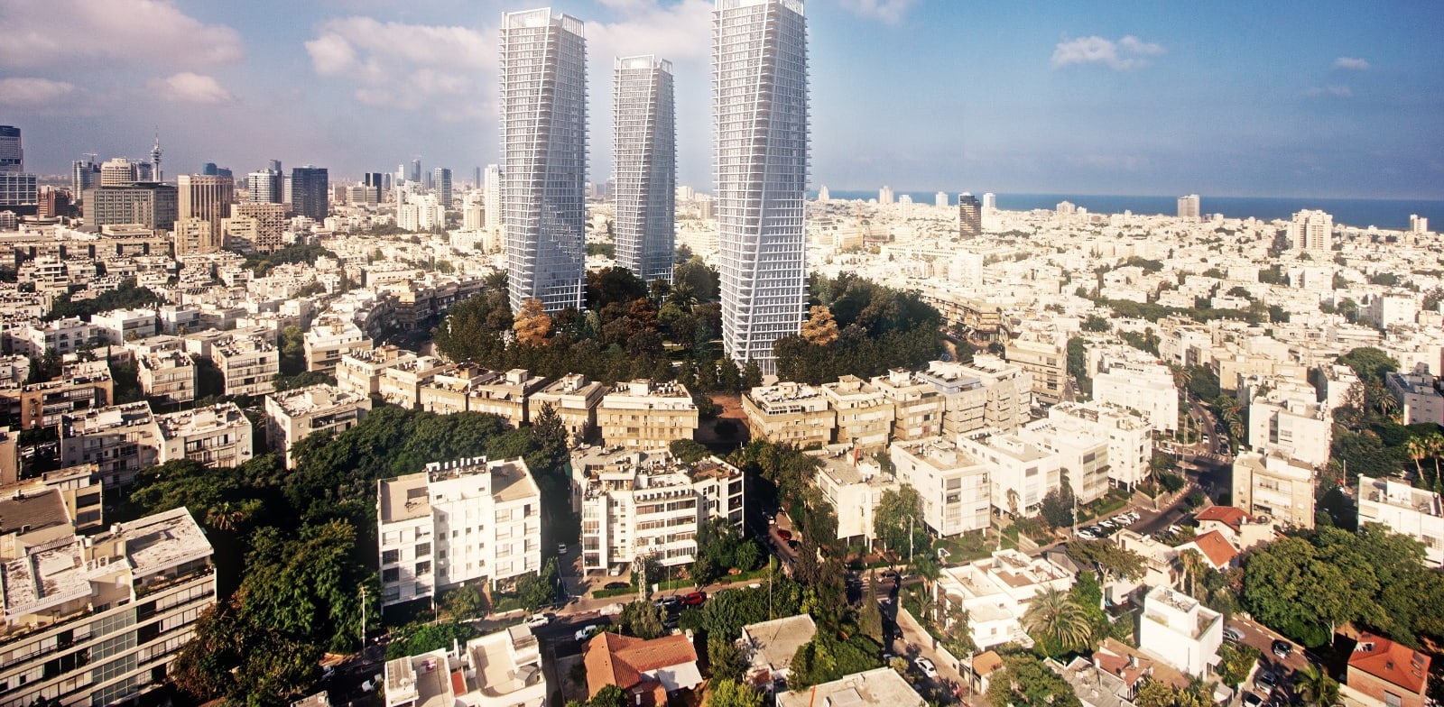 Tel Aviv's Kikar Hamedina Credit: 3D Vision