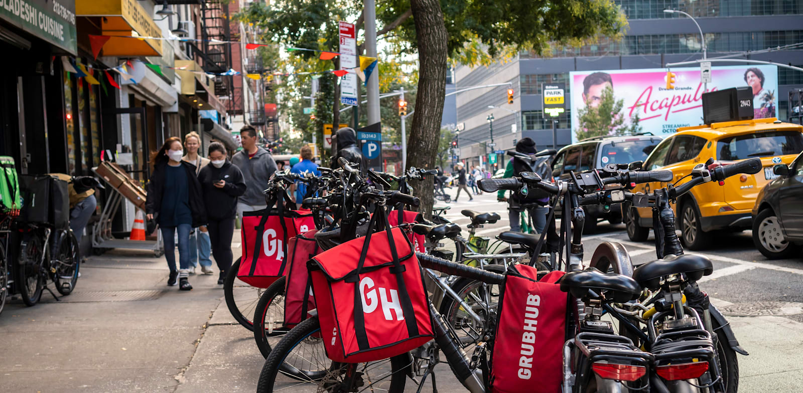אופני שליחויות של גראבהאב בניו יורק / צילום: Shutterstock