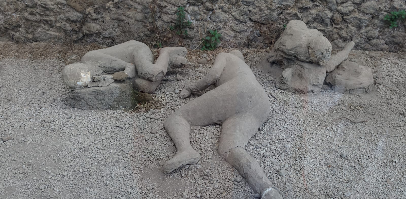 שחזור של גופת אדם שהתגלתה באפר בפומפיי / צילום: Shutterstock