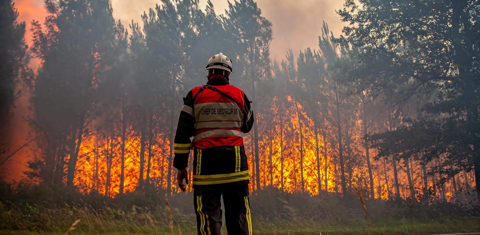 שריפה בדרום מערב צרפת, שבת / צילום: Reuters, SDIS 33