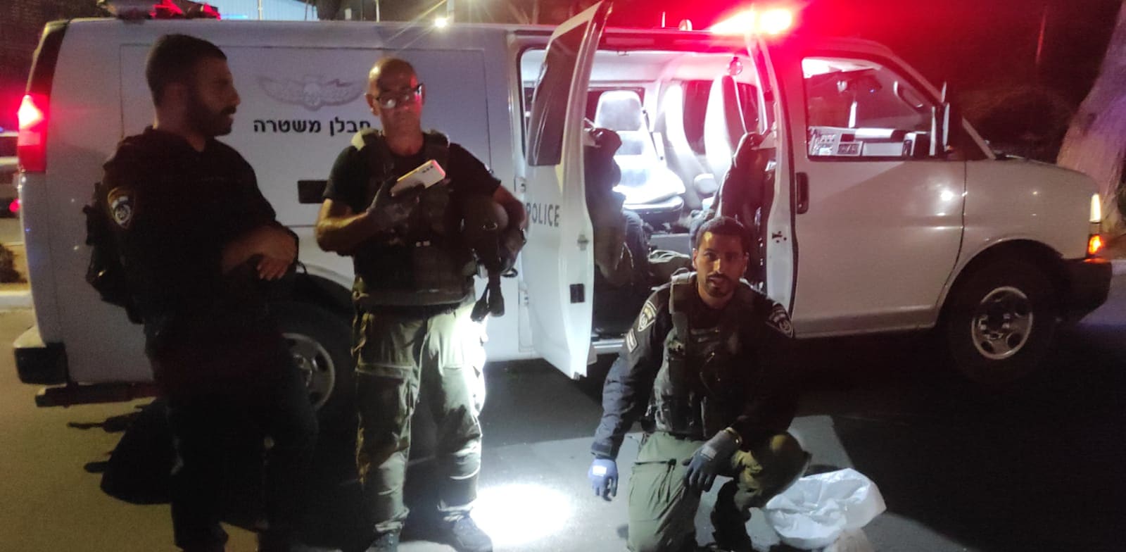 כוחות הביטחון בזירת האירוע / צילום: דוברות המשטרה