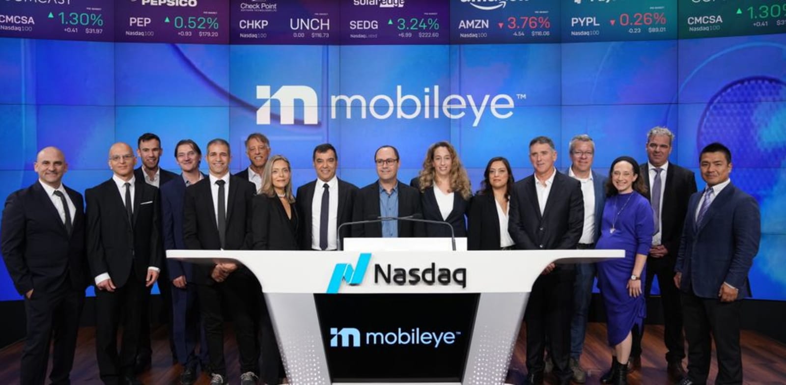 Mobileye IPO credit: Nasdaq