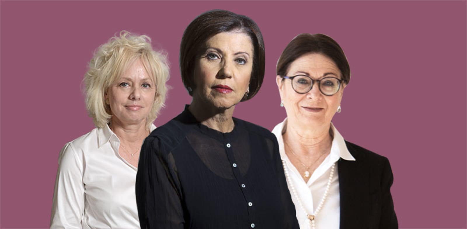 אסתר חיות, זהבה גלאון, גלי בהרב-מיארה / צילום: רמי זרנגר, אייל יצהר