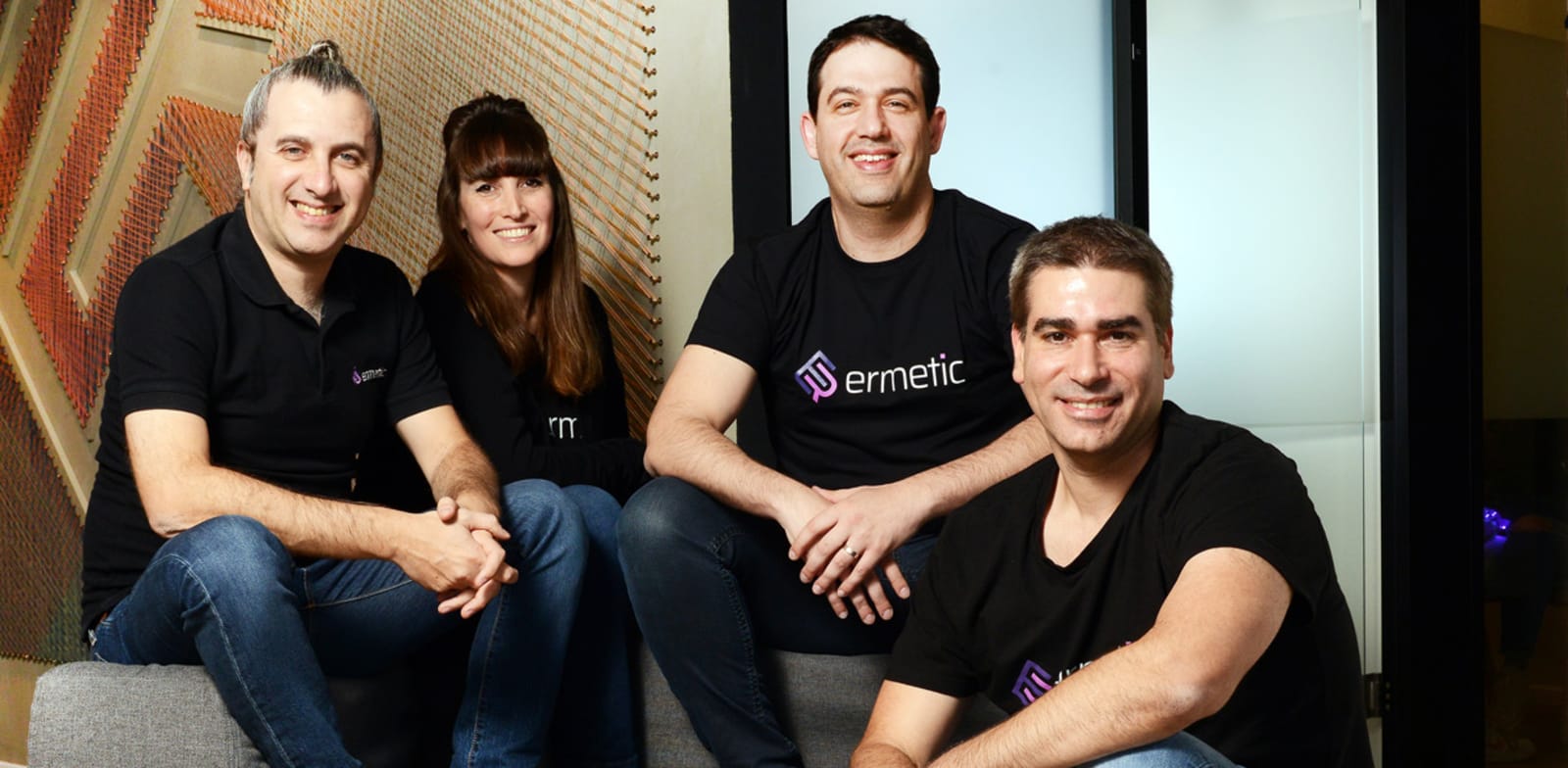 Ermetic founders Arick Goomanovsky, Sivan Krigsman, Michael Dolinsky, Shai Morag  credit: Eyal Izhar