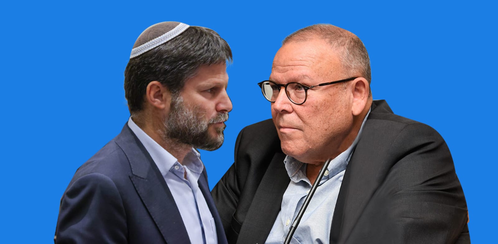 Arnon Bar David and Bezalel Smotrich credit: Histadrut Spokesperson, Noam Moskovich Knesset Spokesperson