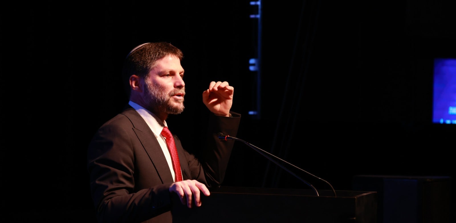 Bezalel Smotrich at the Mortgage Consultants Conference  credit: Israel Pinhasov