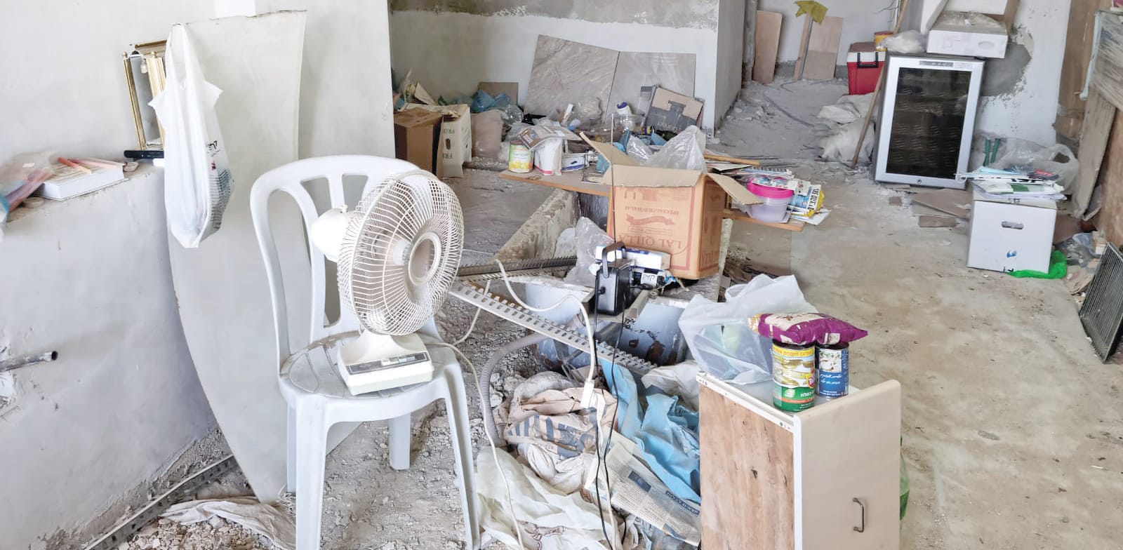 הדירה במהלך השיפוץ שהחל ב־2017 ועדיין לא נגמר / צילום: יח''צ