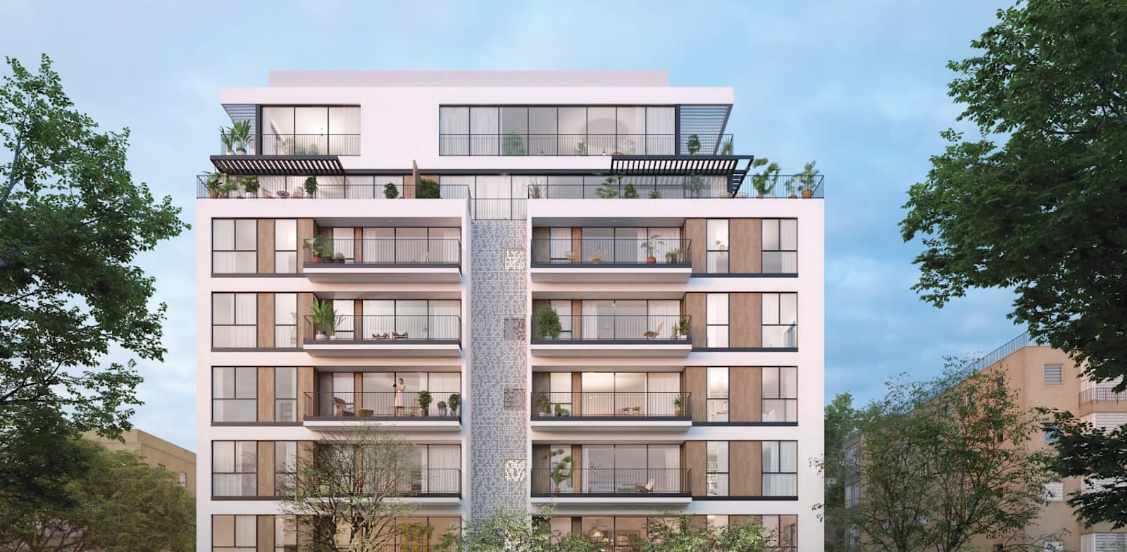 התחדשות עירונית ברחוב שור 9־11 וברחוב אפשטיין 15 / הדמיה: אדם שוסטר