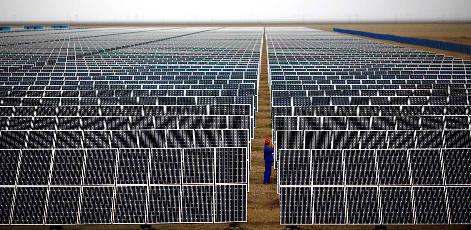 לוחות סולאריים בסין / צילום: Reuters, Carlos Barria