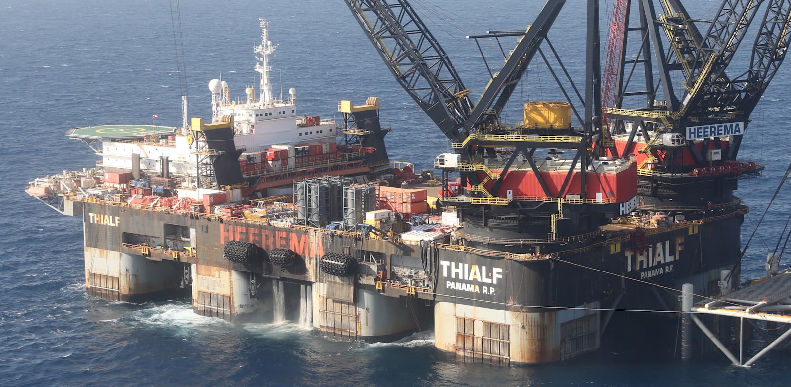 Leviathan gas platform Photo: Marc Israel Sellem, Jerusalem Post