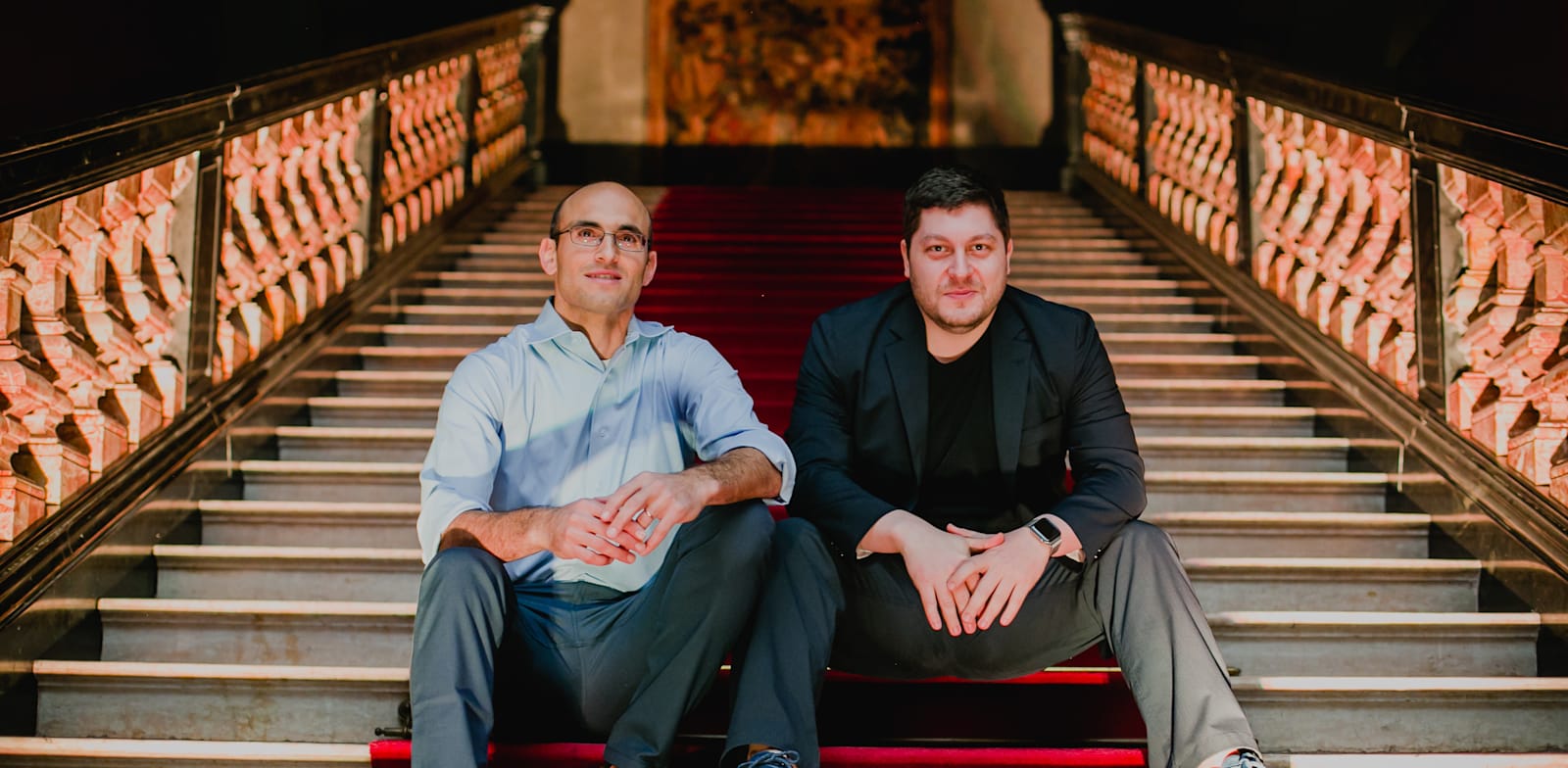 Forter founders Liron Damri  and Michael Reitblat  credit:  Avi Raoul