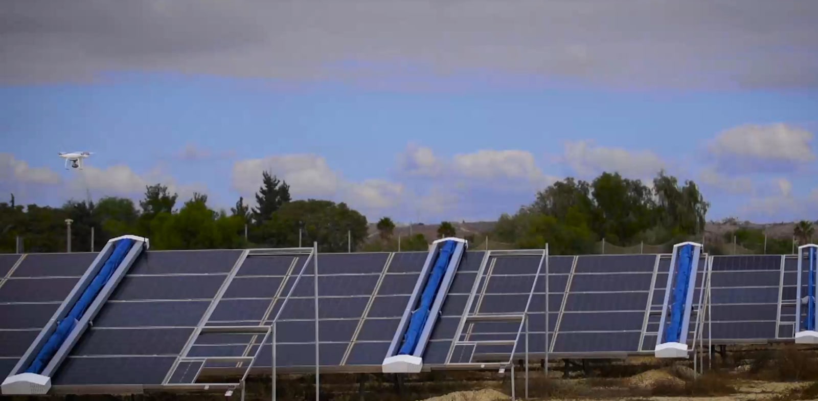 Airtouch Solar PV panel cleaning system  credit: company presentation