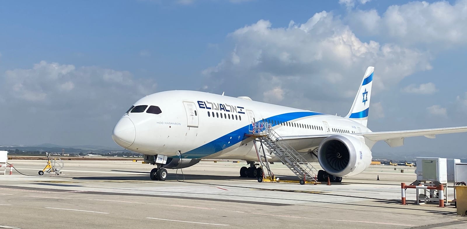 El Al plane at Ben Gurion airport Photo: Michal Raz Chaimovitz