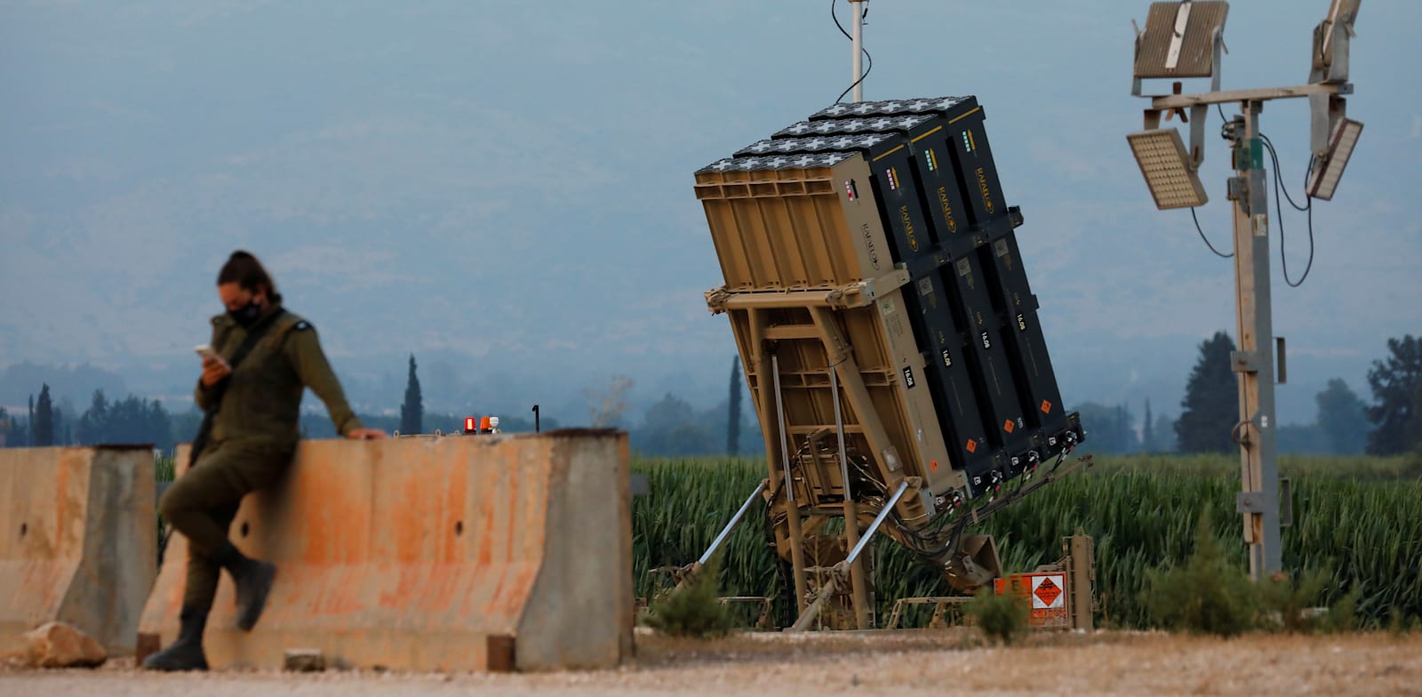 Iron Dome battery  credit: Amir Cohen, Reuters