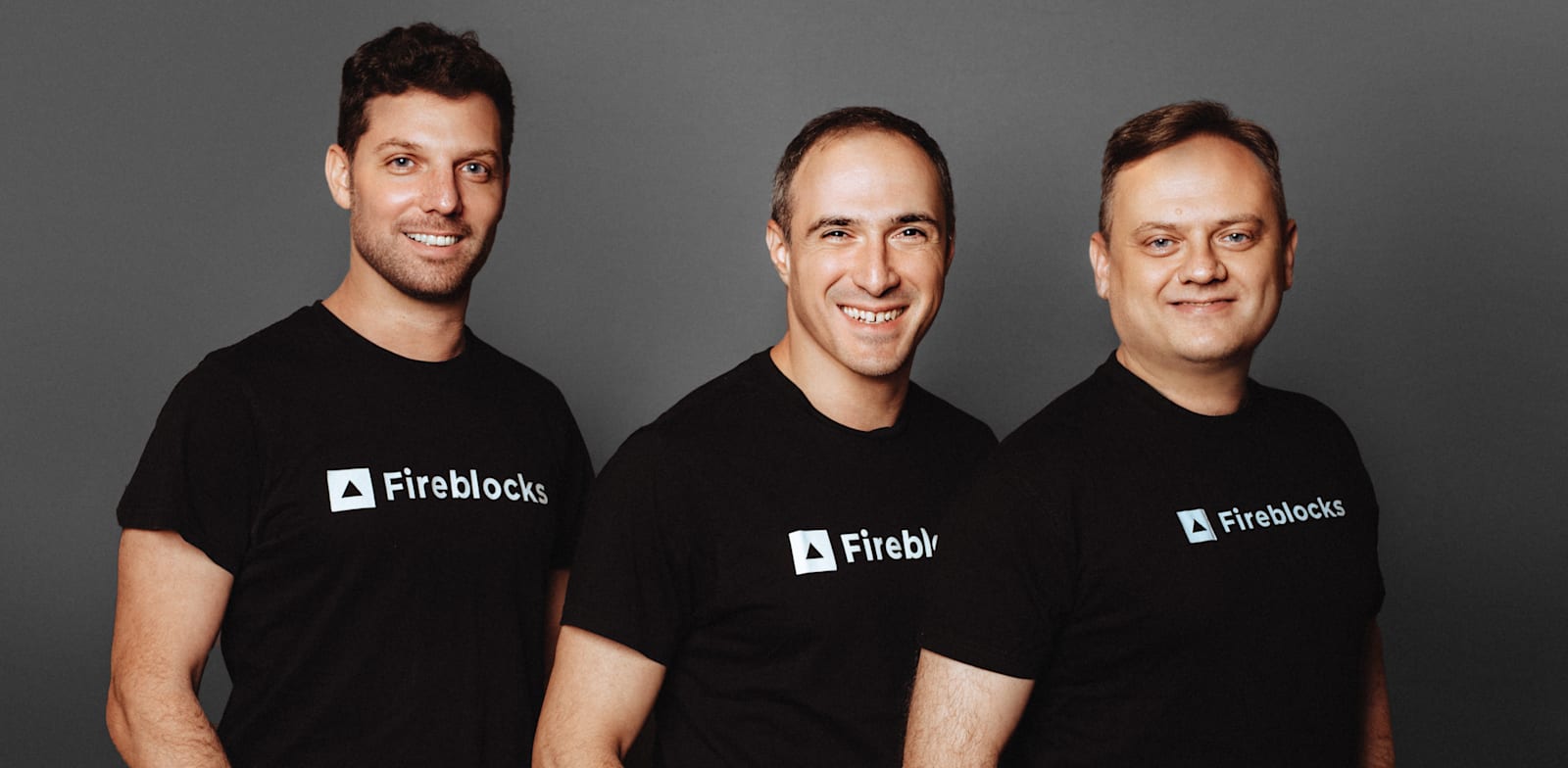 Fireblocks founders Idan Ofrat, Michael Shaulov, and Pavel Berengoltz  credit: PR