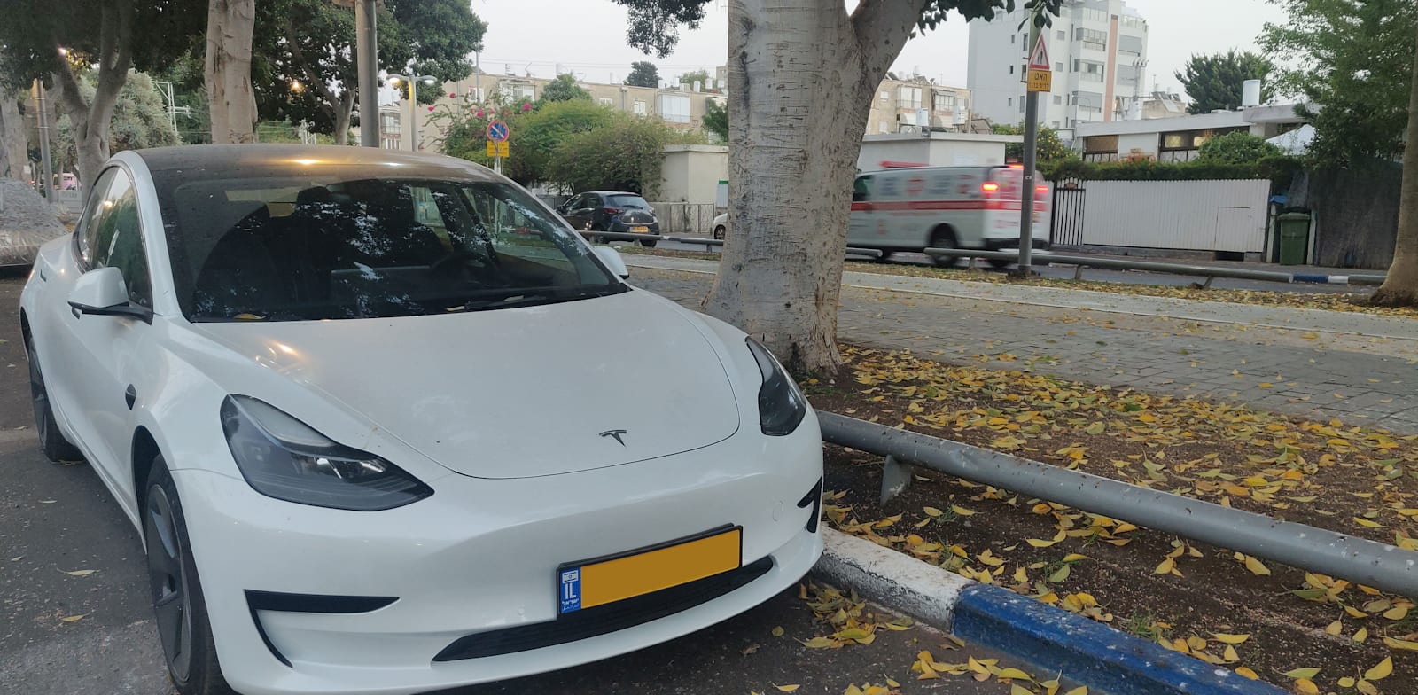 Coche Tesla en Tel Aviv crédito Hadar Ruth Bashan