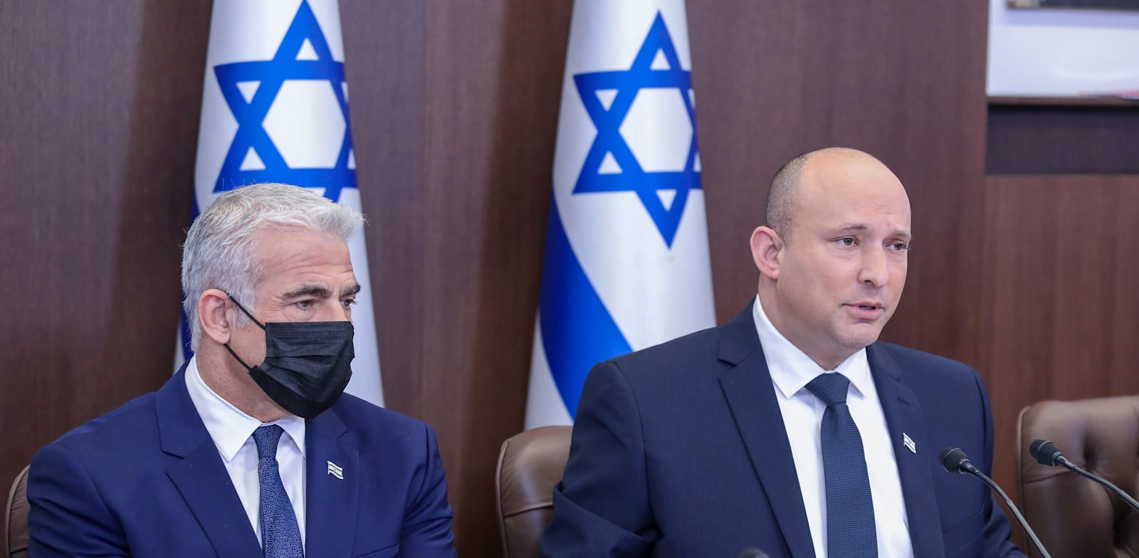 Yair Lapid and Naftali Bennett  credit: Marc Israel Sellem, Jerusalem Post