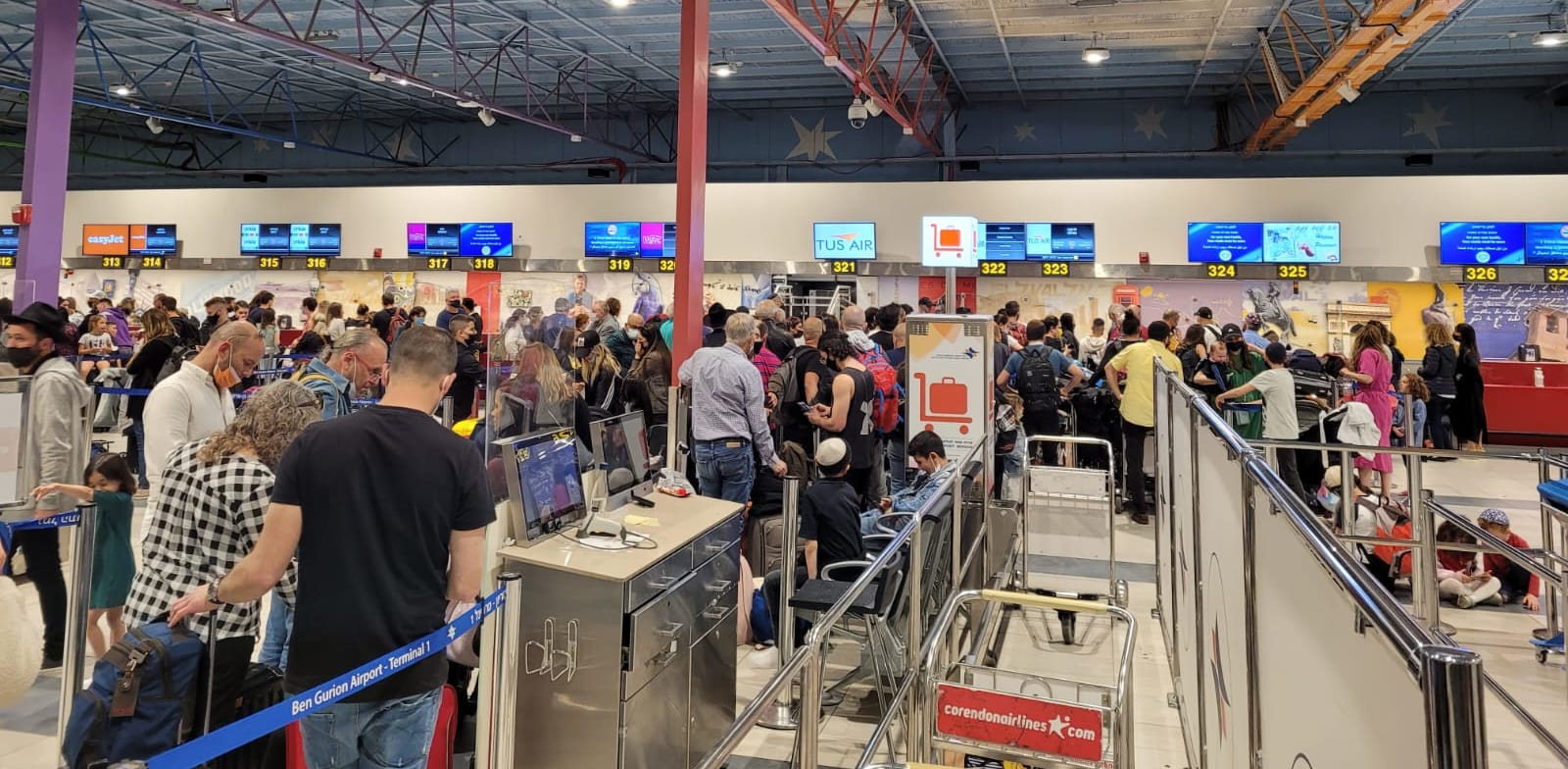 New site predicts pre-flight crowding at Ben Gurion airport