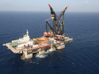 אסדת קידוח גז לוויתן / צילום: מארק ישראל סלם - הג'רוזלם פוסט