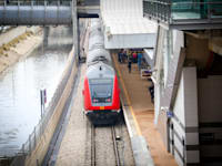 רכבת ישראל תחנה חדשה ליד הבורסה ת"א / צילום: שלומי יוסף