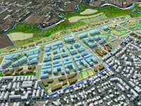 תכנית פארק אור יהודה. שיא בהכנסות רשות מקרקעי ישראל ב-2022 / הדמיה: רשות מקרקעי ישראל