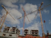 מנופים , אתר בנייה / צילום: תמר מצפי