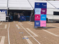 מתחם החיסונים בכיכר רבין / צילום: שני אשכנזי