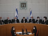 שופטי בית המשפט העליון. האמון של הציבור היהודי במערכת המשפט ממשיך לרדת / צילום: אמיל סלמן-הארץ