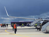 מטוס ריינאייר שאולץ לנחות במינסק, בלארוס / צילום: Reuters