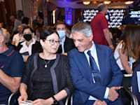 יו"ר לשכת עורכי הדין אבי חימי ונשיאת בית המשפט העליון אסתר חיות בכנס עורכי הדין / צילום: דוברות לשכת עורכי הדין