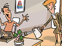 הפתרונות למשבר בענף הפרסום / איור: גיל ג'יבלי