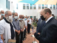 ראש הממשלה נפתלי בנט בביקור בטייבה / צילום: קובי גדעון-לע''מ