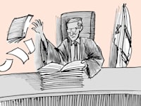 בית המשפט השאיר את הצדק לעשירים / איור: גיל ג'יבלי