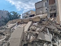 הבניין שקרס ברחוב סרלין 38 בחולון / צילום: עיריית חולון