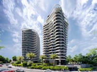 פרויקט המגדלים של קבוצת שובל בשכונת שער הגיא ביקנעם / הדמיה: צחי וזאנה אדריכלים ואולאין הדמיות