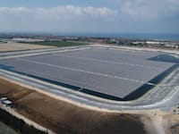 המתקן הצף של שו''ב אנרגיה במאגר הבונים / צילום: באדיבות שיכון ובינוי אנרגיה